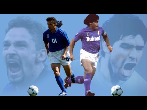 ( هدفين نسخة طبق الاصل ) Diego Maradona & Roberto Baggio : Identical Goals