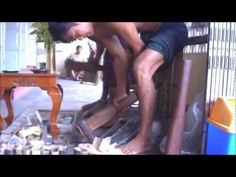 bladgoud fabriek in Mandalay,Myanmar