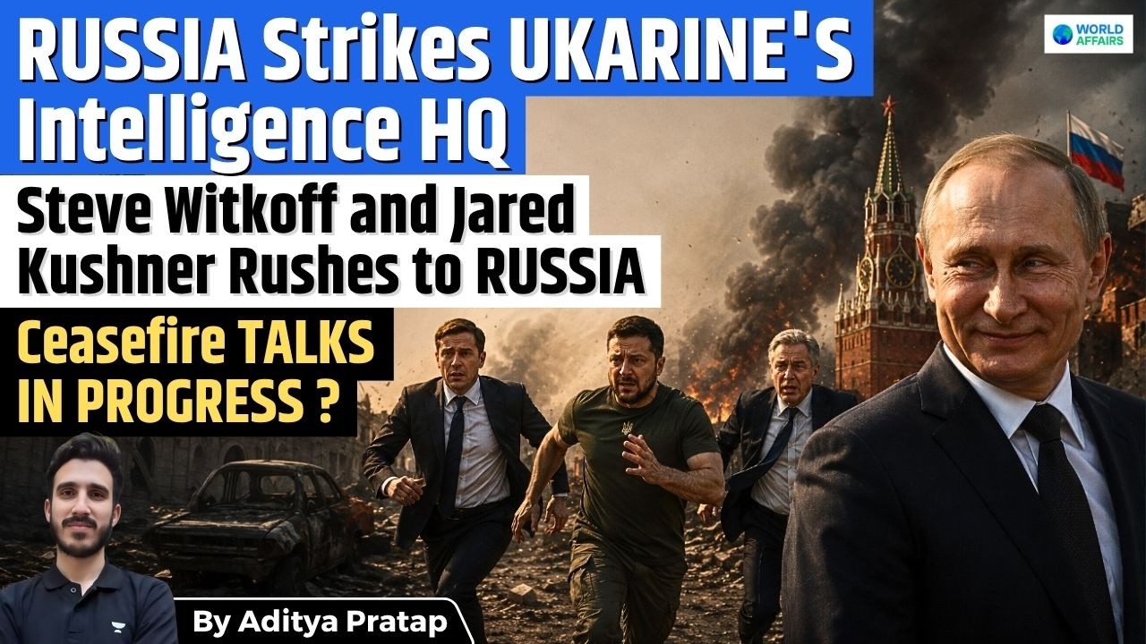 Russia Strikes Ukraine's Intelligence HQ | Zelenskyy Calls for Ceasefire as US Envoys Arrive