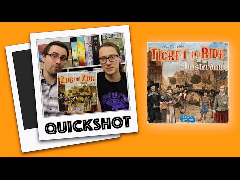 #Quickshot - Zug um Zug Amsterdam (Asmodee 2020) | Zugreise in die nächste Stadt
