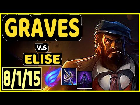 BONNIE (GRAVES) vs ELISE - 8/1/15 KDA JUNGLE GAMEPLAY - KR Ranked GRANDMASTER