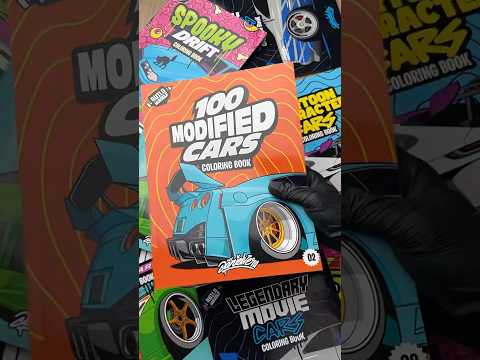 100 Modified Cars Coloring Book