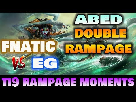 ABED DOUBLE RAMPAGE MEDUSA | FNATIC VS EG GAME 2 DOTA2 TI9