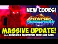 [NEW CODES] New Anime Defenders Update IS HERE All Showcases, Codes & Countdown!