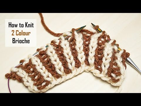 How to Knit: 2-Colour Brioche Stitch | Knitting Pattern | Cosy & Reversible | Slow Demo
