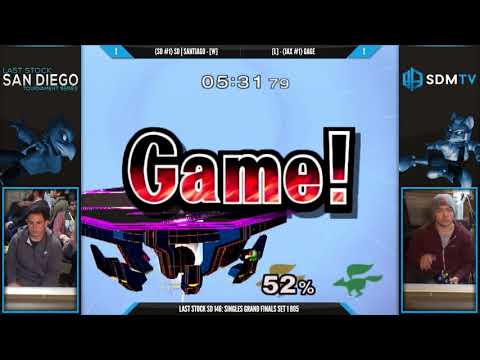 LSSD 146 - SD | Santiago (Falco/Sheik) vs. Gage (Marth/Fox) - SSBM Grand Finals Set 1 - Smash Melee