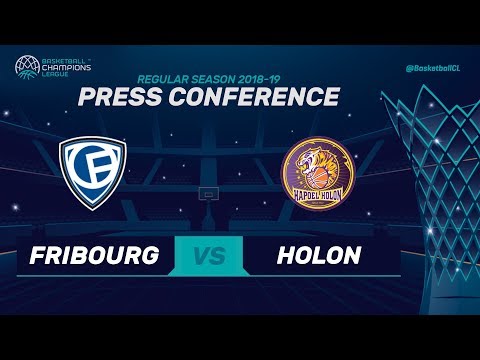 Fribourg Olympic v UNET Holon - Press Conference - Basketball Champions League