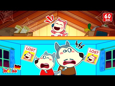 Wolfoo Geschichte 🐺 Wo ist mein Geschwisterchen??? Baby ist verloren gegangen @WolfooDeutsch
