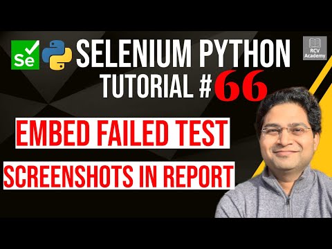 Learn Selenium Python Tutorial 66 Take Screenshot on Failure in Pytest ...