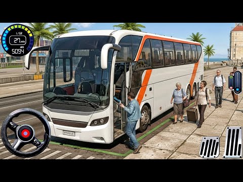 Luxury Coach Bus Simulator - Real City Bus Driving 2025 - Bus Game Android Gameplay