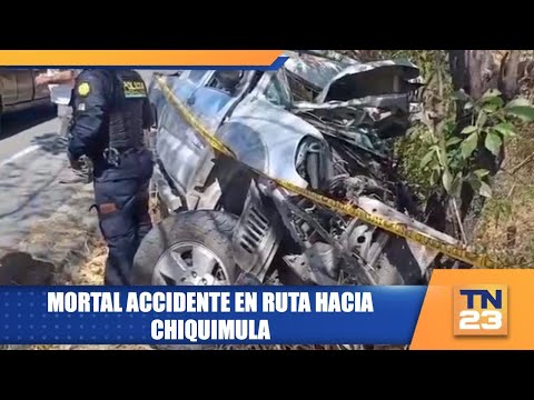 Mortal accidente en ruta hacia Chiquimula