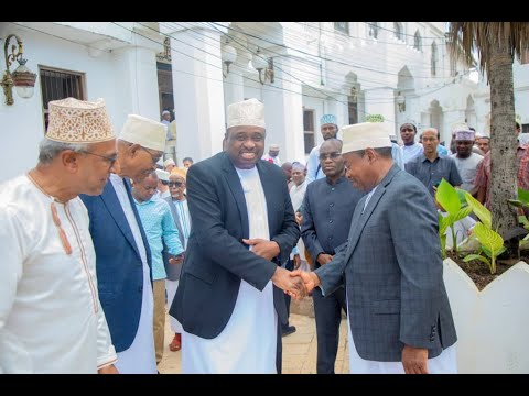 RAIS MWINYI AKUTANA NA OMO MSIBANI