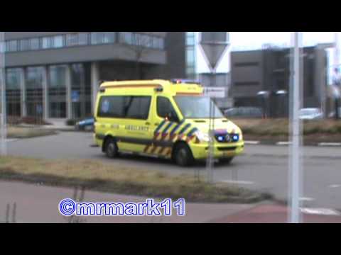 A1 ambulance 16-119 Gouda naar het LUMC in leiden