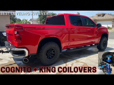 Cognito KING Coilover Leveling Kit on my 2021 Chevrolet 1500 Duramax!!!! WOW!!!