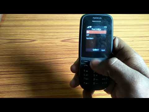 how to turn on off fixed dialling mode,fixed daring mode on of Kaise Kare Nokia  105 plus keypad pho