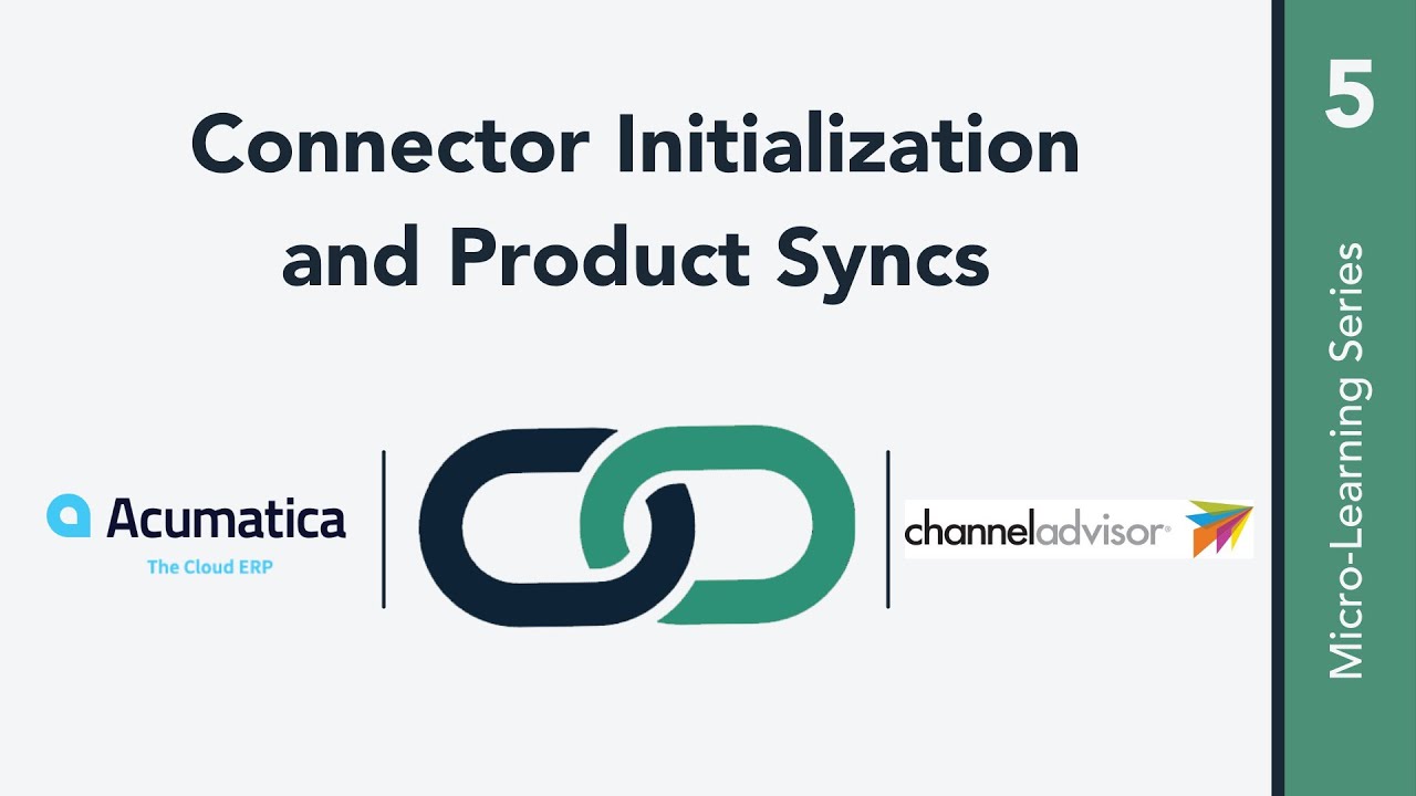 Connector Initialization and Product Syncs