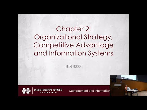 BIS 3233 - Chapter 2: Organizational Strategy, Competitive Advantage and Information Systems