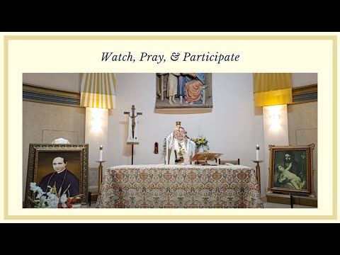 Daily Mass on First Day of the Triduum for the Feast of St. Joseph Marello (5/27/20)