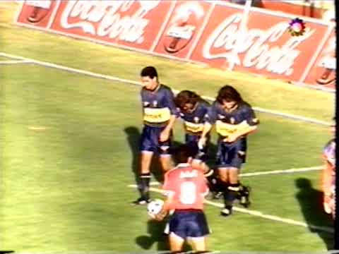 Gol de Martínez a Independiente (Boca 4-Independiente 1 29-11-1994)
