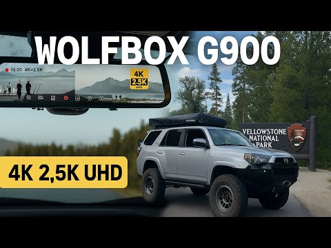 WOLFBOX G900 PRO Mirror Dash Cam with 8MP STARVIS IMX678, 12 inches Rear View Mirror Camera with Front 4K and Rear 2.5K, Included 128GB Card, Voice Control, 5.8GHz WiFi, Loop Recording, G-Sensor & GPS video review thumbnail