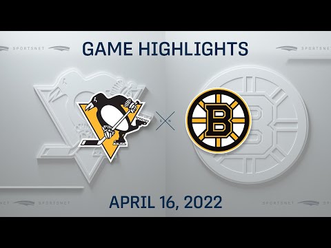 NHL Highlights | Penguins vs. Bruins - Apr. 16, 2022