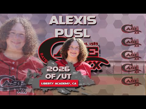 2026 Alexis Pusl (4.0 GPA) Outfield, Softball Recruiting Skills Video - CASE