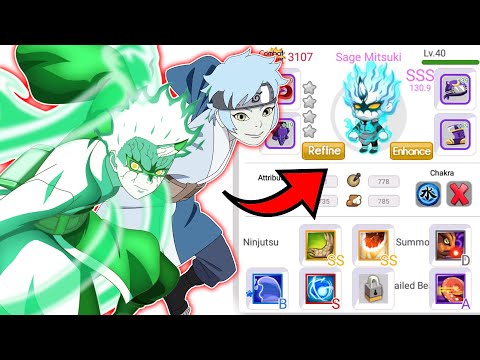 MITSUKI SAGE MODE RANK SSS FULL POWER | Ninja Heroes New Era