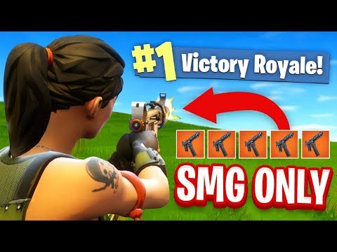The SMG ONLY CHALLENGE In Fortnite Battle Royale!