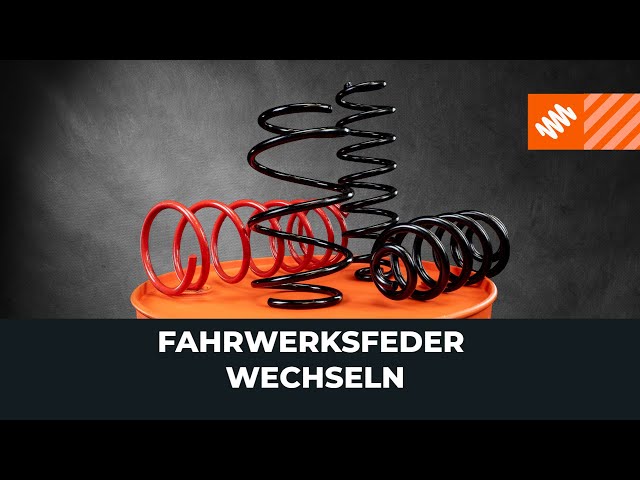 Wie Sie Schraubenfeder beim RENAULT KANGOO BE BOP (KW0/1_) selbstständig austauschen - Videoanleitung
