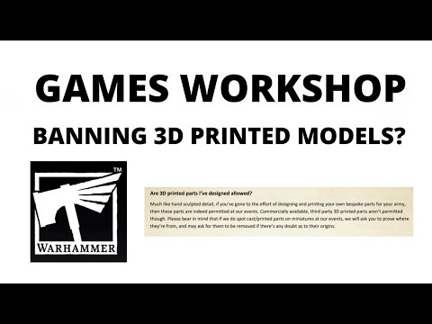 Games Workshop Bans all 3rd Party 3D Printed Parts in their Tournaments?