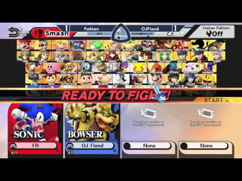 Sm4sh@Mines 17 - Fabian (Sonic) Vs. OJFiend (Bowser) - Winners Round 1