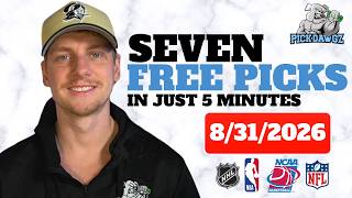 MLB Picks & Predictions For Today Monday 8/31/26 | FREE MLB Best Bets and Predictions!