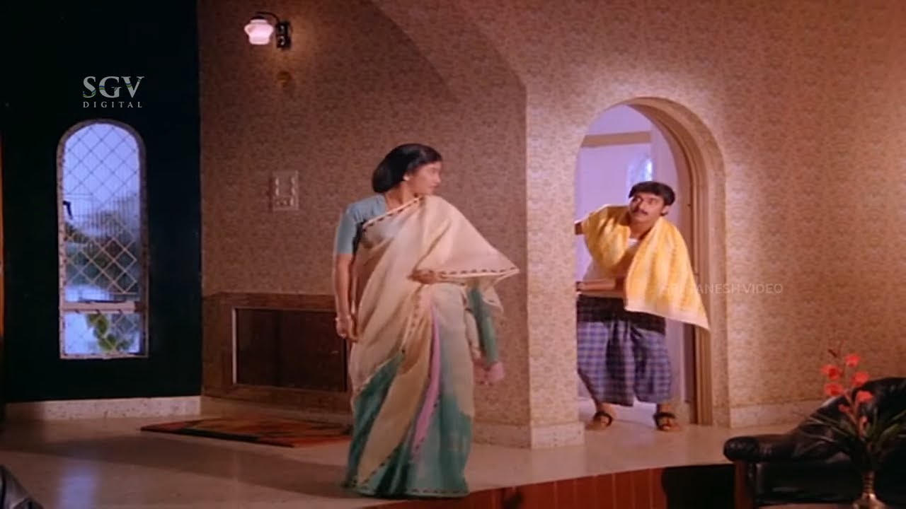 Shashikumar Struggling to Watch Mahalakshmi | Kannada Comedy Scene | Baare Nanna Muddina Rani