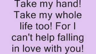 I can&#39;t help falling in love with you by A*Teens ***LYRICS***