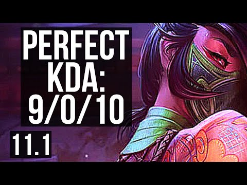 AKALI vs SERAPHINE (MID) | 9/0/10, Legendary, 400+ games, 900K mastery | EUW Diamond | v11.1