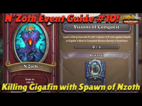N'Zoth Event Guide #10! - Killa Gigafin with Spawn of N'Zoth! - Hearthstone Mercenaries Guide