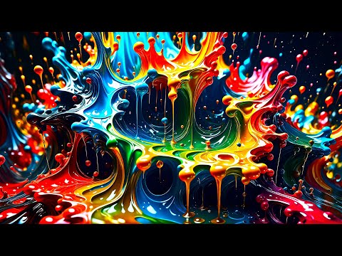 [OLED SAFE] Colorful Mystery Surrealism Art Abstract Screensaver No Sound Color Background Video, 4K