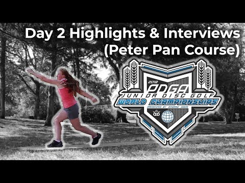 2018 PDGA Jr World Championships • Day 2 • Highlights and Interviews (Peter Pan Course)