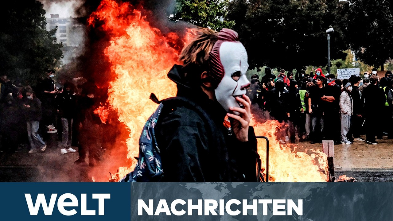 EUROPA VERSINKT IN ANARCHIE: Gewalt-Proteste in Frankreich, Italien und Spanien! Eskalation | STREAM