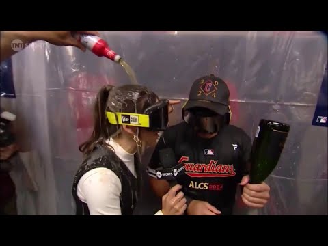 Lauren Jbara drenched in champagne (10-12-2024)