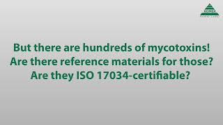 ISO 17034 Mycotoxin Reference Materials | Questions and Answers with David Steiner | Part 3
