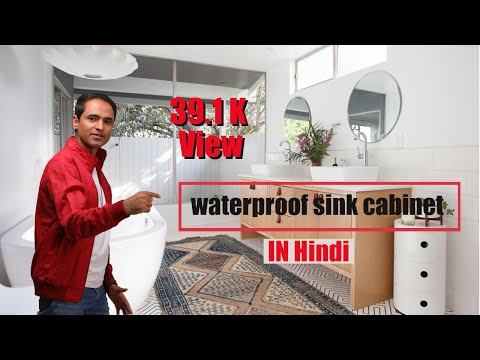 Wpc & pvc bathroom vanity making by ecoste ebrid board/100 &...