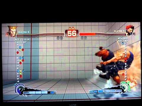 SSF4: ACE E I RI N (Guile) vs Eita (Akuma) - Japanese XBL ranked
