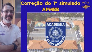 Correção do primeiro simulado APMBB