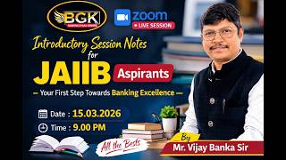 JAIIB 2026 Introductory Session | Complete Roadmap for Bankers |Syllabus & Preparation Strategy 2026