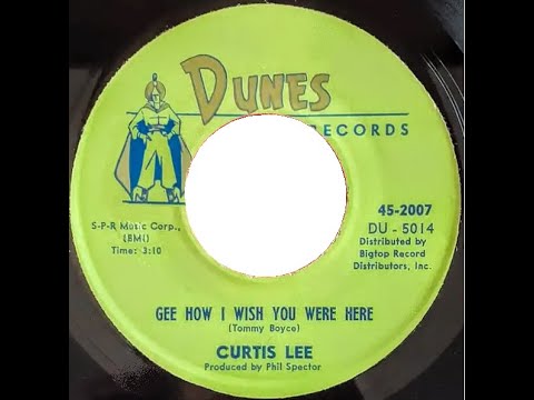 Gee How I Wish You Were Here ~  Curtis Lee  (1961)