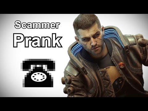 V Calls Tech Support Scammers Again - Cyberpunk 2077 Prank Call