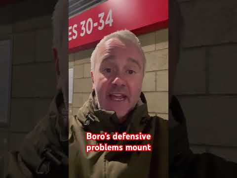 Scott Wilson on the Boxing Day draw with Blackburn and Boro’s mounting defensive injury issues #utb