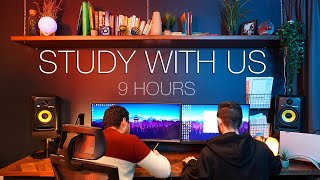 9 HOUR Study With Me REAL TIME - 2 Hour Break | with LOFI music | Deep Work