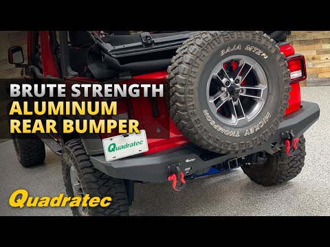 Quadratec Brute Strength Aluminum Rear Bumper Review for Jeep Wrangler JL